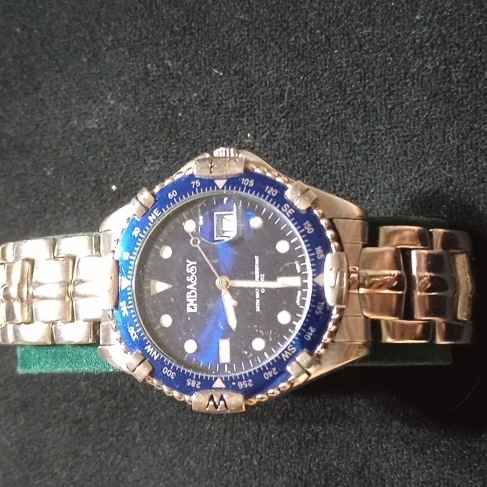 Embassy Men's Watch blue face